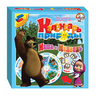 Игра настольная  на магнитах Календарь Природы Маша и медведь