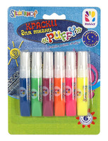 Краски для ткани "HOBBY PUFFY" светящиеся в темноте 6 цв.