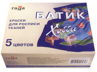 Набор детскийкрасок по ткани "Батик-хобби" 5 цв.
