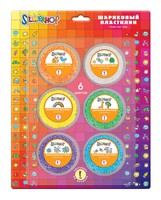 Шариковый пластелин "EMOTIONS" застывающий 6 цв.
