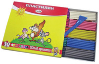 Пластилин "Юный художник" 10 цв.