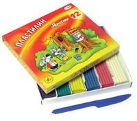Пластилин "Мультики" 12 цв.