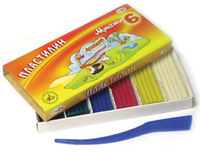 Пластилин "Мультики" 6 цв.