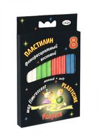 Пластилин флуоресцентный "Флюрики" 8 цв.