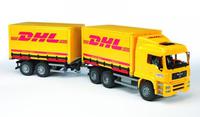 Большой грузовик с автоприцепом MAN «DHL»
