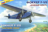 Модели самолетов для склеивания самолет Фоккер F-VII "Южный крест"
