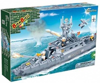 BanBao Конструктор детский Военный морской корабль 458 дет.