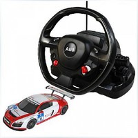 Дет. машина радиоупр. Audi R8 LMS  1:18 (с рулем управления)