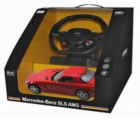 Дет. машина радиоупр. Mercedes-Benz SLS (с рулём управления) 1:14