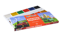 Медовая акварель "HAPPY CARS" без кисти 12 цв.