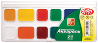 Медовая акварель ZOO (МИНИ) 12 цв. без кисти пластиковая упаковка