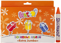 Восковые мелки "Клево!" Extra Jumbo 12 цв.
