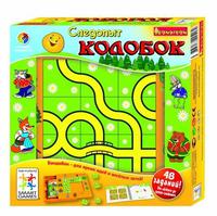 Игра логическая BONDIBON Следопыт, Колобок (4 уровня сложности, 48 заданий.)