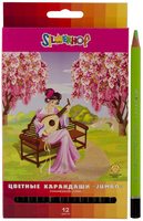 Карандаши Jumbo PRINCESS 12 цв.