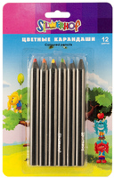 Карандаши Jumbo Пушистики 12 цв. в блистере