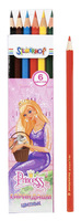 Карандаши PRINCESS №1 6 цв.