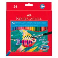 Карандаши акварельные COLOUR PENCILS с кистью 24 цв.