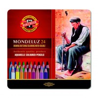 Карандаши акварельные MONDELUZ 24 цв. в металлической коробке
