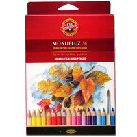 Карандаши акварельные MONDELUZ 36 цв.