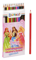 Карандаши акварельные PRINCESS 12 цв.