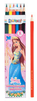 Карандаши пласт. PRINCESS 6 цв.