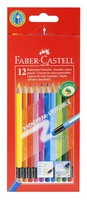 Карандаши с ластиками COLOUR PENCILS 12 цв.