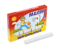 Мел белый Пегас 9 штук