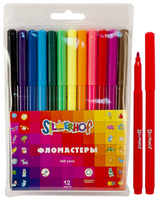 Фломастеры "EMOTIONS" №2 12 цв. ПВХ упаковка