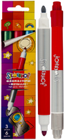 Фломастеры EMOTIONS Metallic 3штук 6 цв.