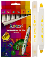 Фломастеры двухсторонние EMOTIONS  6 цв.