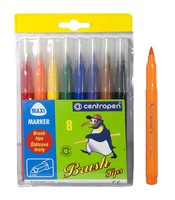 Фломастеры смываемые BRUSH 8 цв.