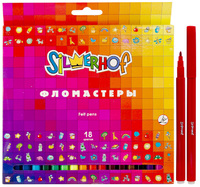 Фломастеры шестигранные "EMOTIONS" 18 цв.