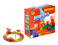 Конструктор детский "Автодорога" 90 эл. (Кроха)