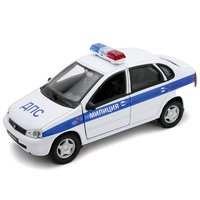 Машинка металлическая Lada Kalina Милиция ДПС 1:34/39