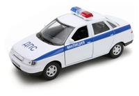 Машинка металлическая Lada 110 Милиция ДПС 1:34/39