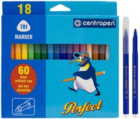Фломастеры PERFECT TRI 18 цв.