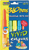 Фломастеры воздушные BLOPENS VIVID DESIGNER 5 цв.