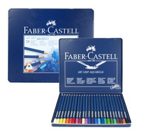 Карандаши акварельные ART GRIP AQUARELLE  24 цв. металлическая коробка