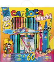 Набор детский для рисования CARIOCA WORLD 60 предм.
