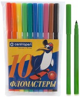 Фломастеры Пингвины 10 цв.