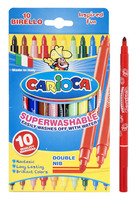 Фломастеры двусторонние CARIOCA BIRELLO 10 цв.