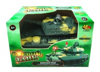 Детский игрушечный танк со световыми эффектами