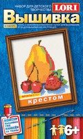 Набор детский для вышивки крестиком "Фрукты"