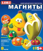 Набор детскийизготовления фигурок из гипса на магнитах "Фрукты"