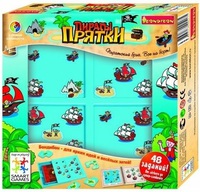 Дет. логическая игра "Прятки, Пираты" (4 уровня сложности, 48 заданий)