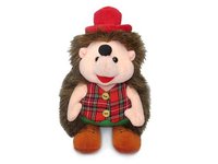 Игрушка мягкая Ёжик в клетчатой жилетке (муз.) 20 см