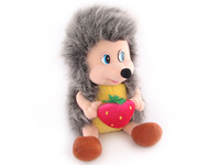 Игрушка мягкая Ежик с земляникой (муз.) 22см