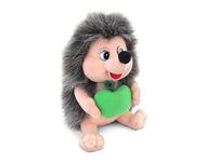 Игрушка мягкая Ёжик с яблоком (муз.) 20 см