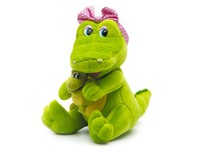 Игрушка мягкая Крокодил-мама с малышом (муз.) 24 см