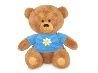Игрушка мягкая Медвежонок Масик в маечке с ромашкой (муз.) 17 см